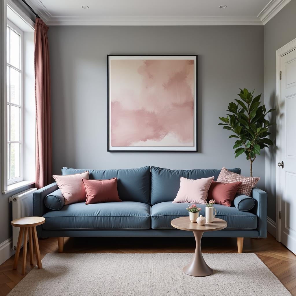 Muted Color Palette in a Living Room