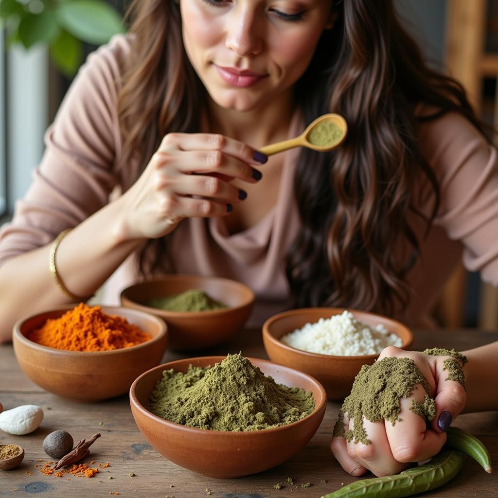 Natural henna hair dye for breastfeeding moms