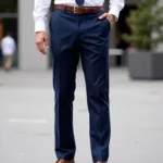 Navy Blue Pants with White Shirt: A Classic Combination