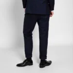 Navy Suit with Black Socks