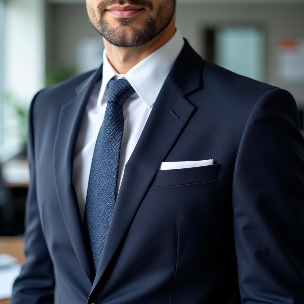 Navy Suit for Interview