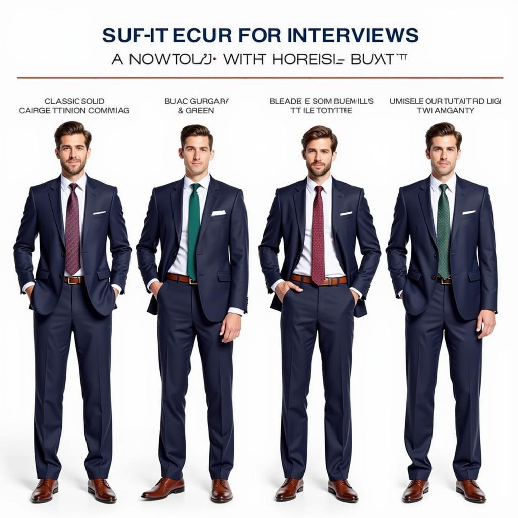 Navy Suit Tie Combinations for Interviews