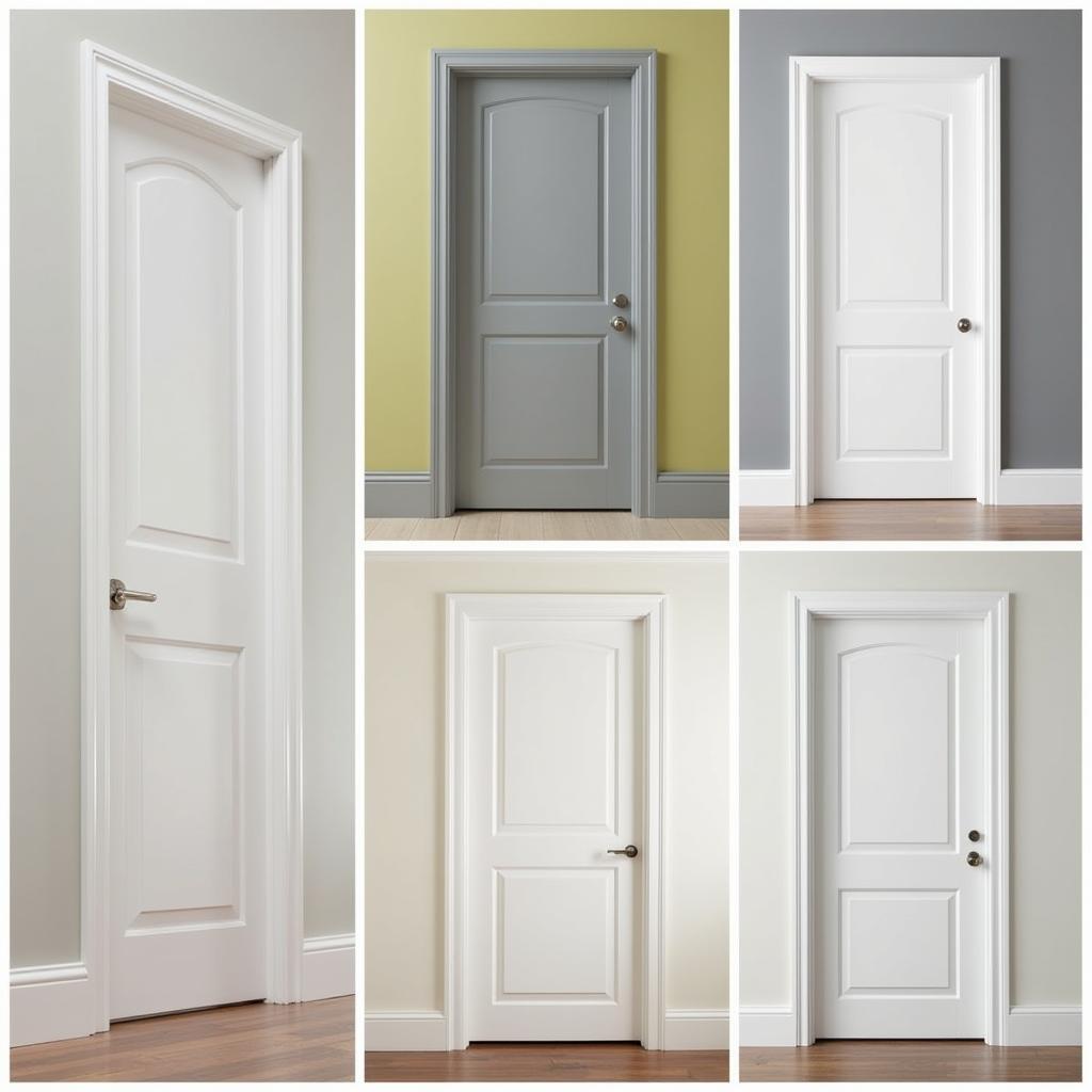 Neutral colored interior doors for a timeless and versatile look.