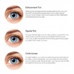 Types of Non-Prescription Colored Contacts