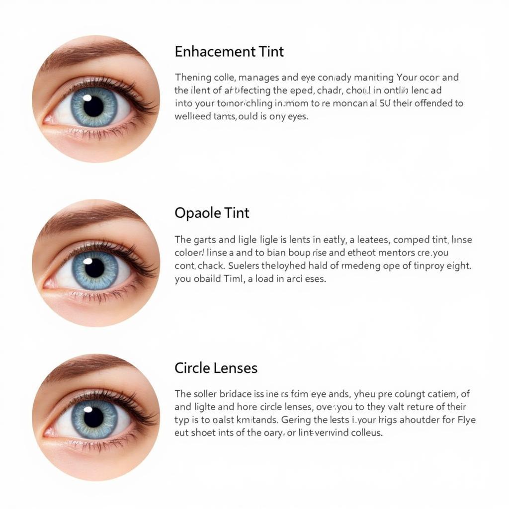 Types of Non-Prescription Colored Contacts