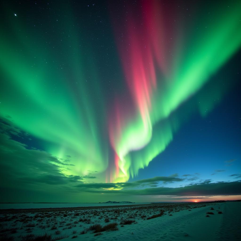 Northern Lights displaying a spectrum of colors