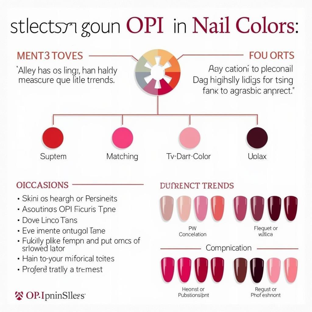 OPI Nail Color Selection Guide