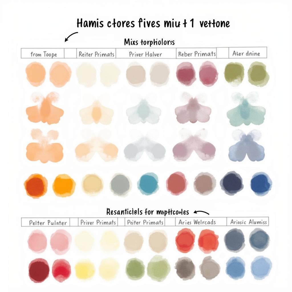 Overtone Color Mixing Chart Guide