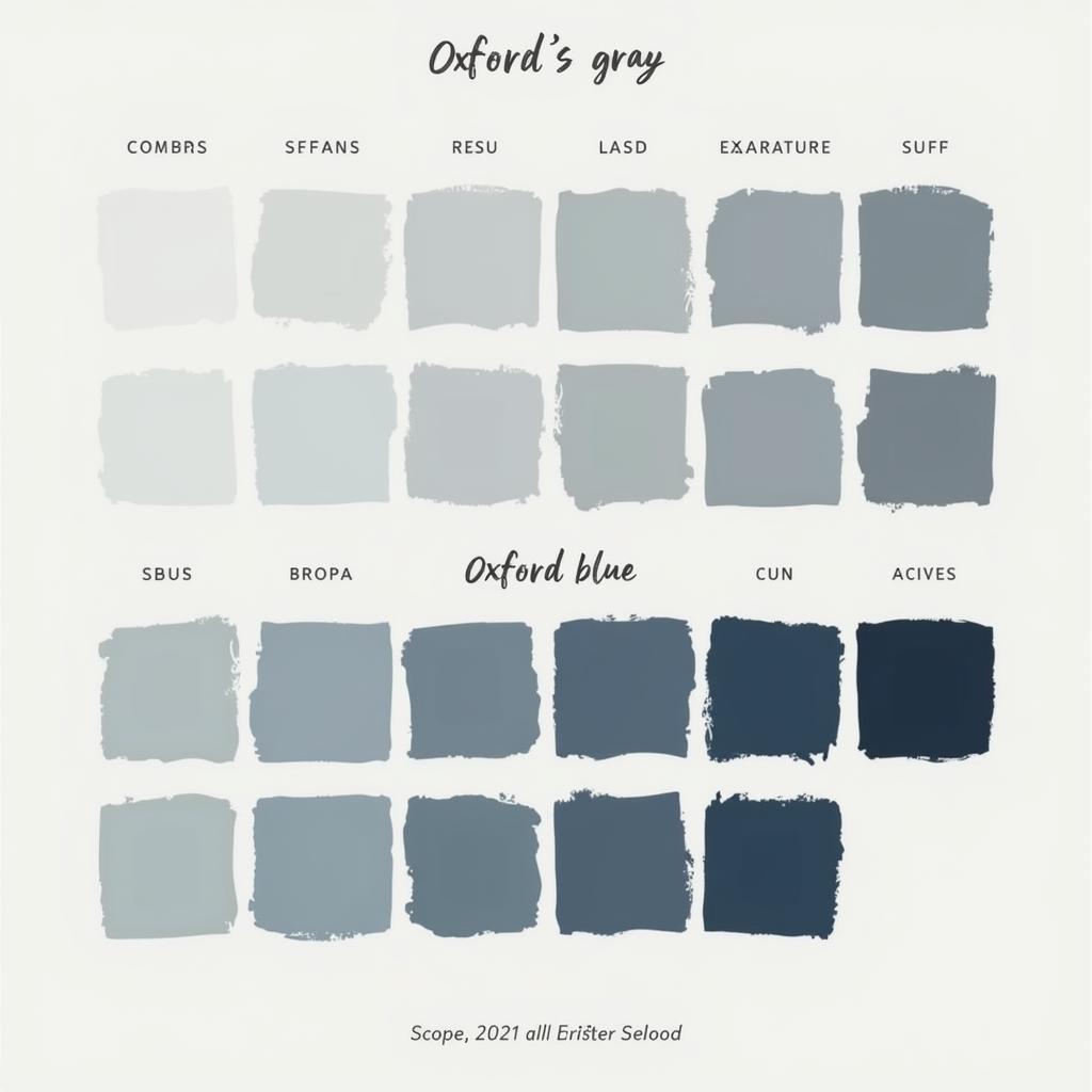 Oxford Color Palette Examples