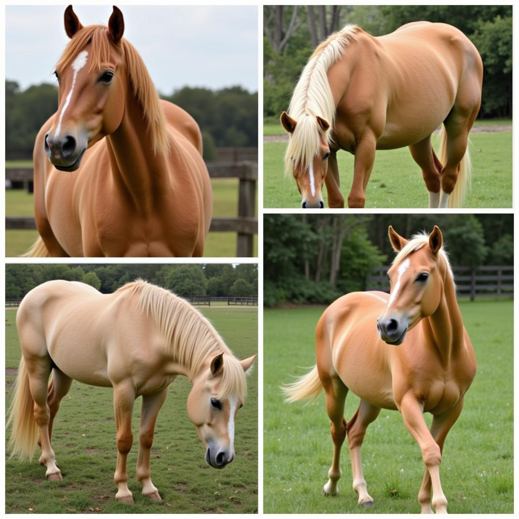 Palomino Horses in Different Breeds