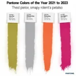 Comparison of Pantone Colors of the Year