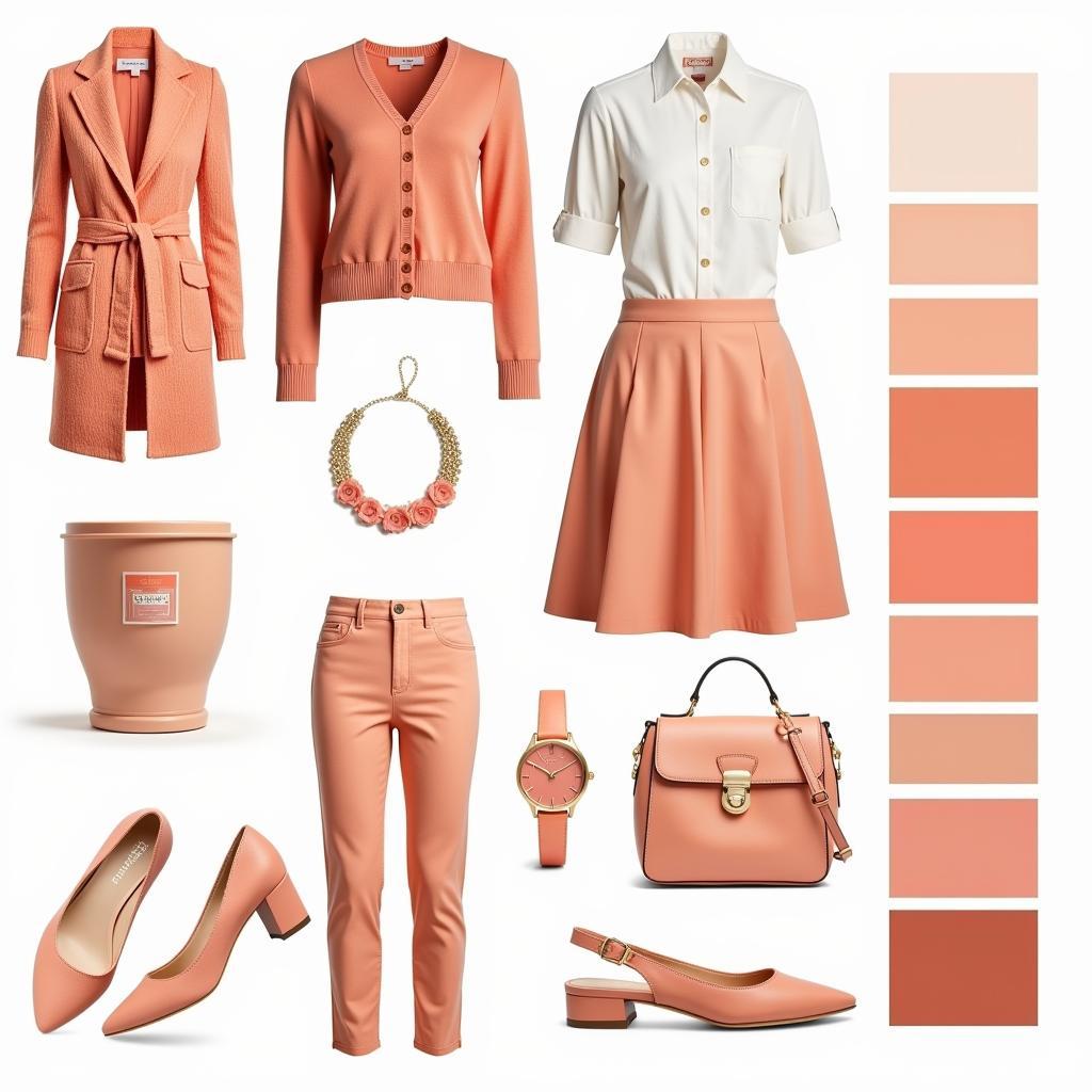 Peach Color Palette Fashion