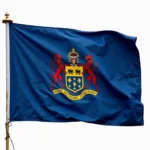 Pennsylvania State Flag Featuring Blue and Gold