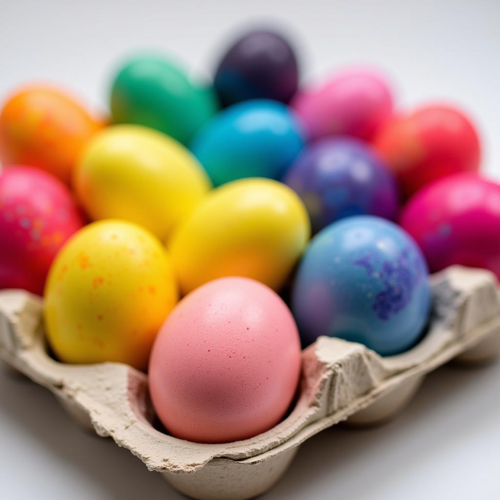 Perfectly Dyed Easter Eggs with Vinegar