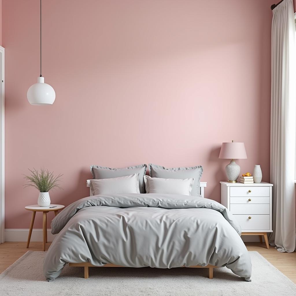 Pink and Gray Bedroom Design Ideas