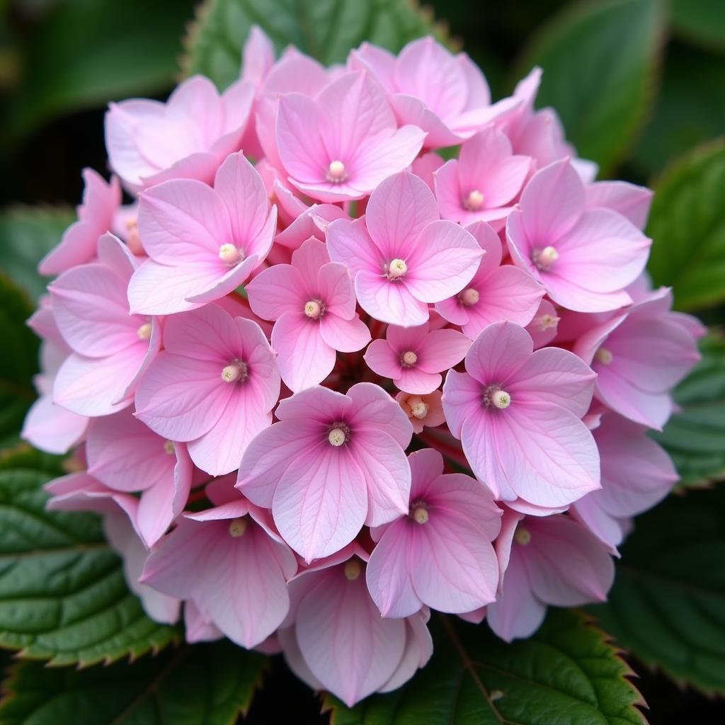 Pink Hydrangea in Alkaline Soil