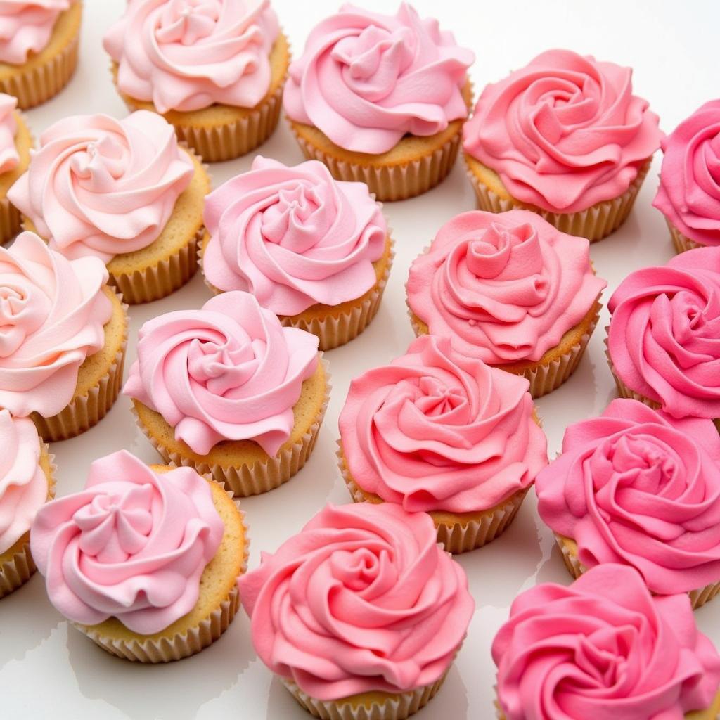 Achieving Different Shades of Pink Icing