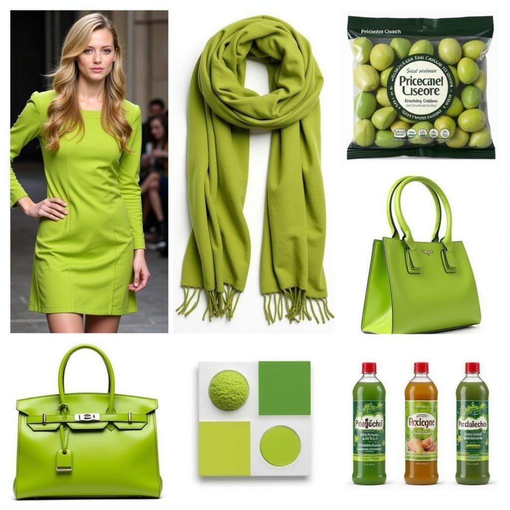 Pistachio Color in Fashion, Accessories and Product Packaging Examples