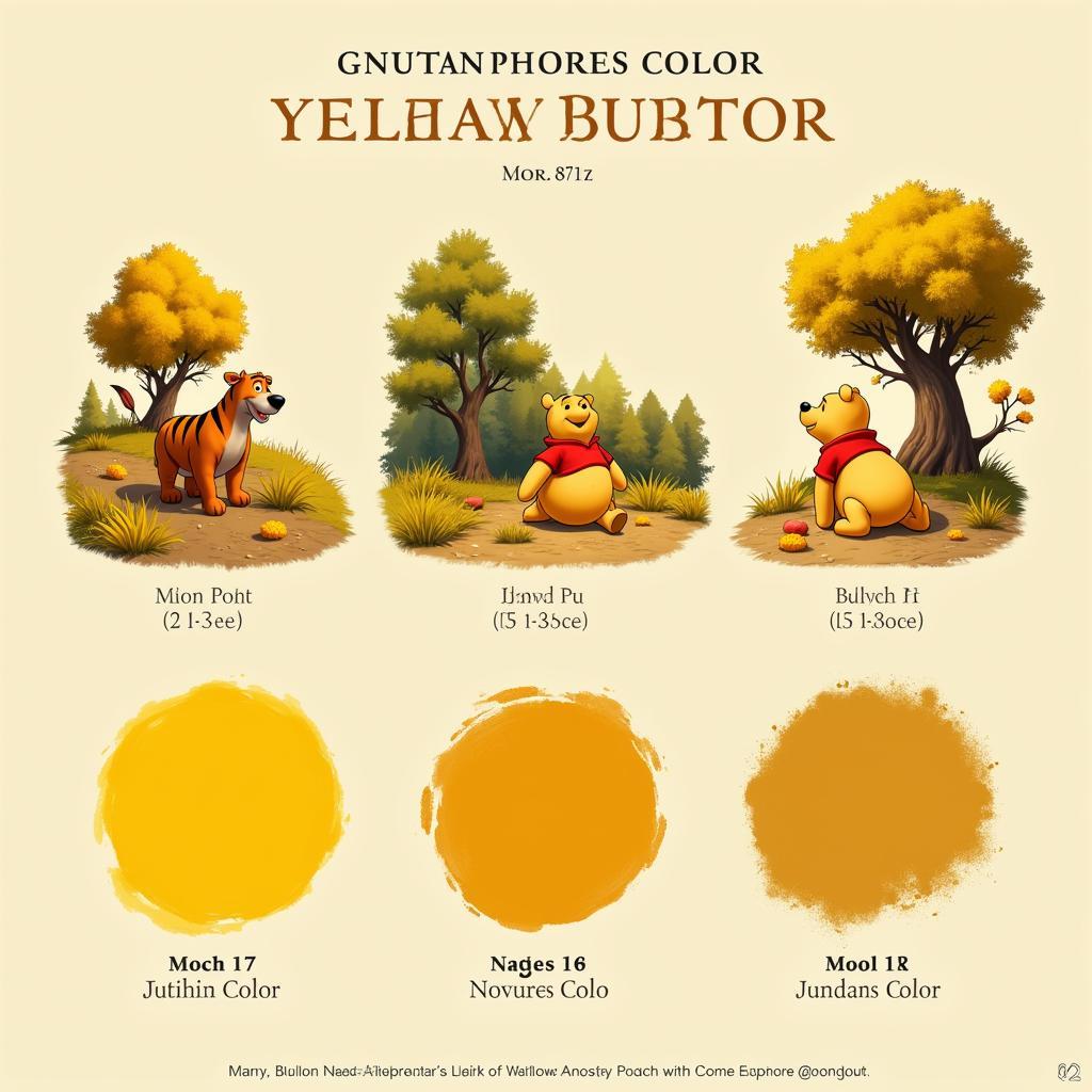 Maintaining color consistency in Winnie the Pooh animations.