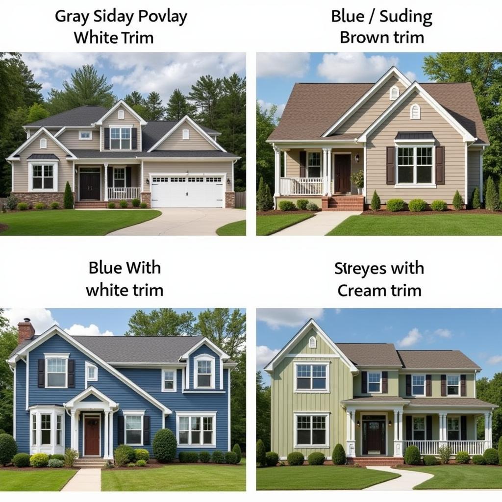 Popular Siding Color Combinations