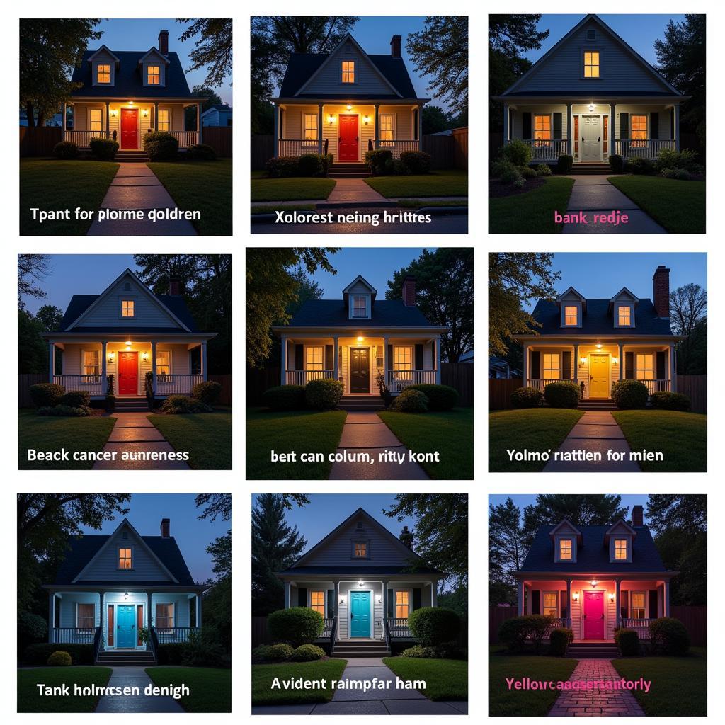 Variations in Porch Light Color Meanings Across Different Communities