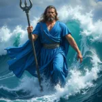 Poseidon in Blue Robes