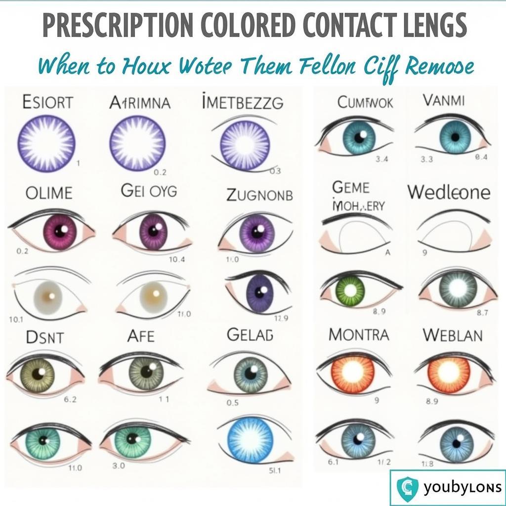 Variety of Prescription Colored Contact Lenses