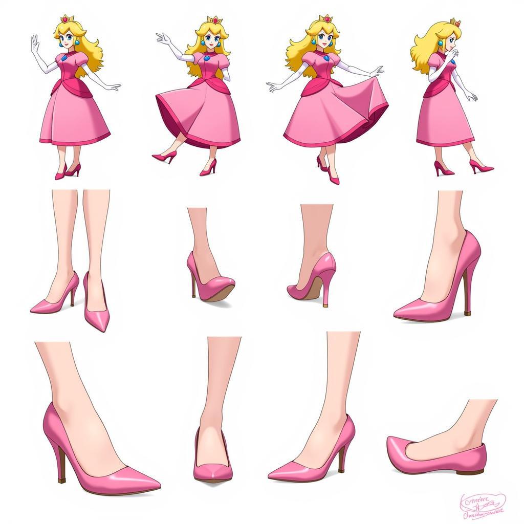 Fan Art of Princess Peach's Shoes