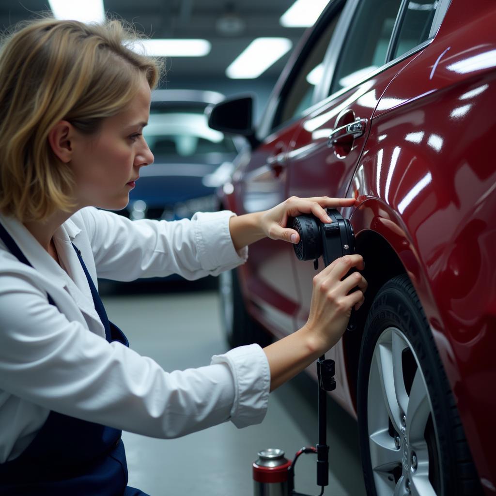 Professional Car Paint Matching Process