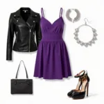 Purple and Black Accent Colors in Fashion