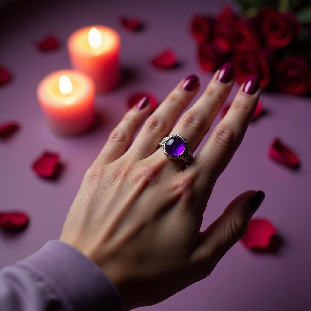 Purple Mood Ring Meaning: Romance and Passion