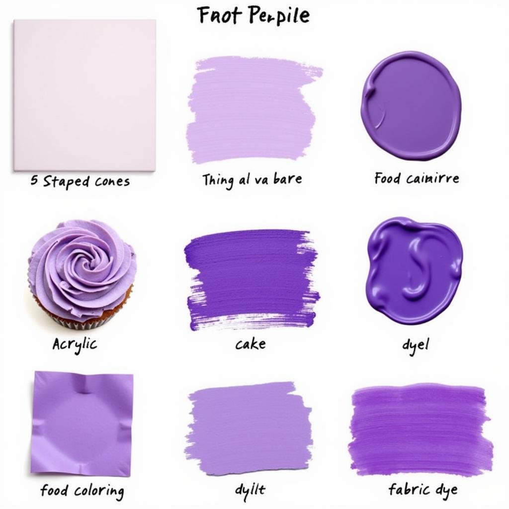 Purple Variations in Different Mediums