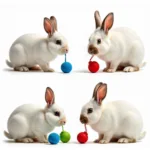 Rabbit Exploring Colorful Toys