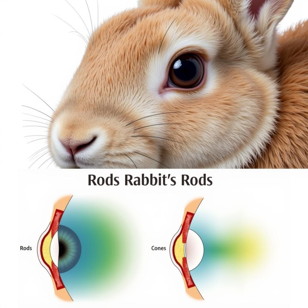 Rabbit Eye Structure and Color Perception