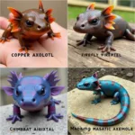 Rare Axolotl Color Morphs