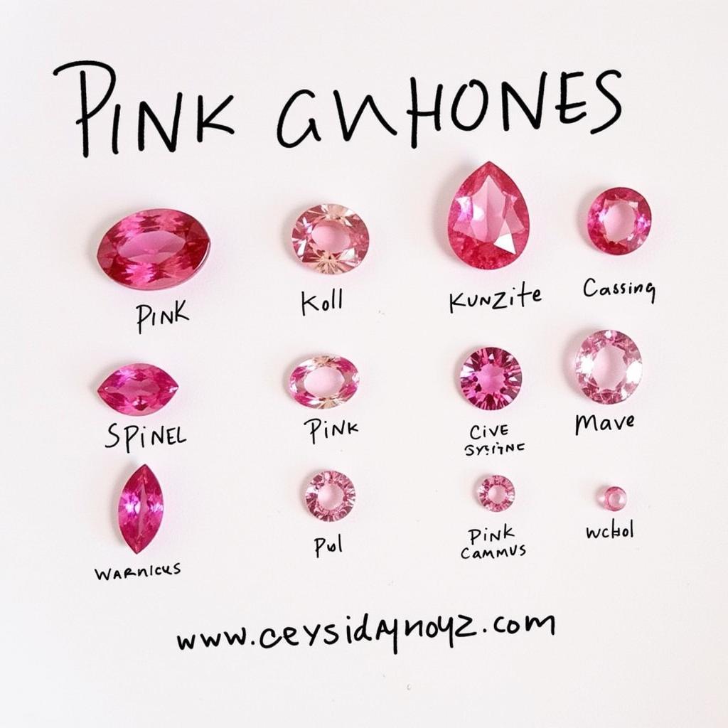 Rare Pink Gemstones like Spinel and Kunzite