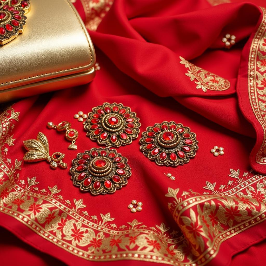 Red and Gold Fashion Accessories