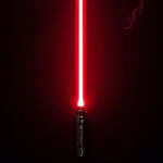 Red Lightsaber Symbolizing Sith Power and Dark Side Energy