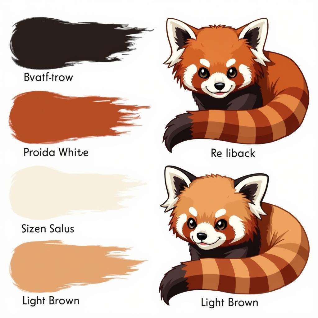 Red Panda Color Palette