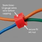 Red Wire Nut for 3 12 Gauge Wires