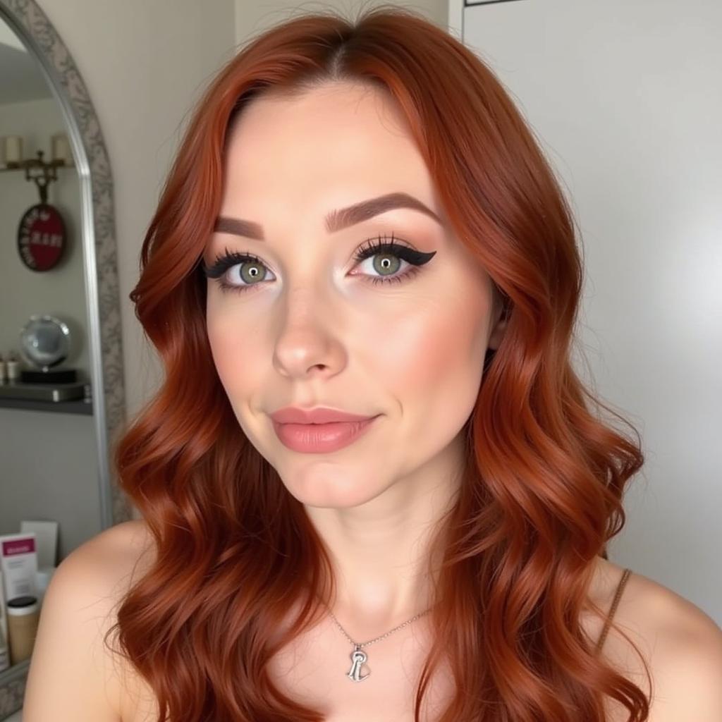 Makeup Look for Redheads