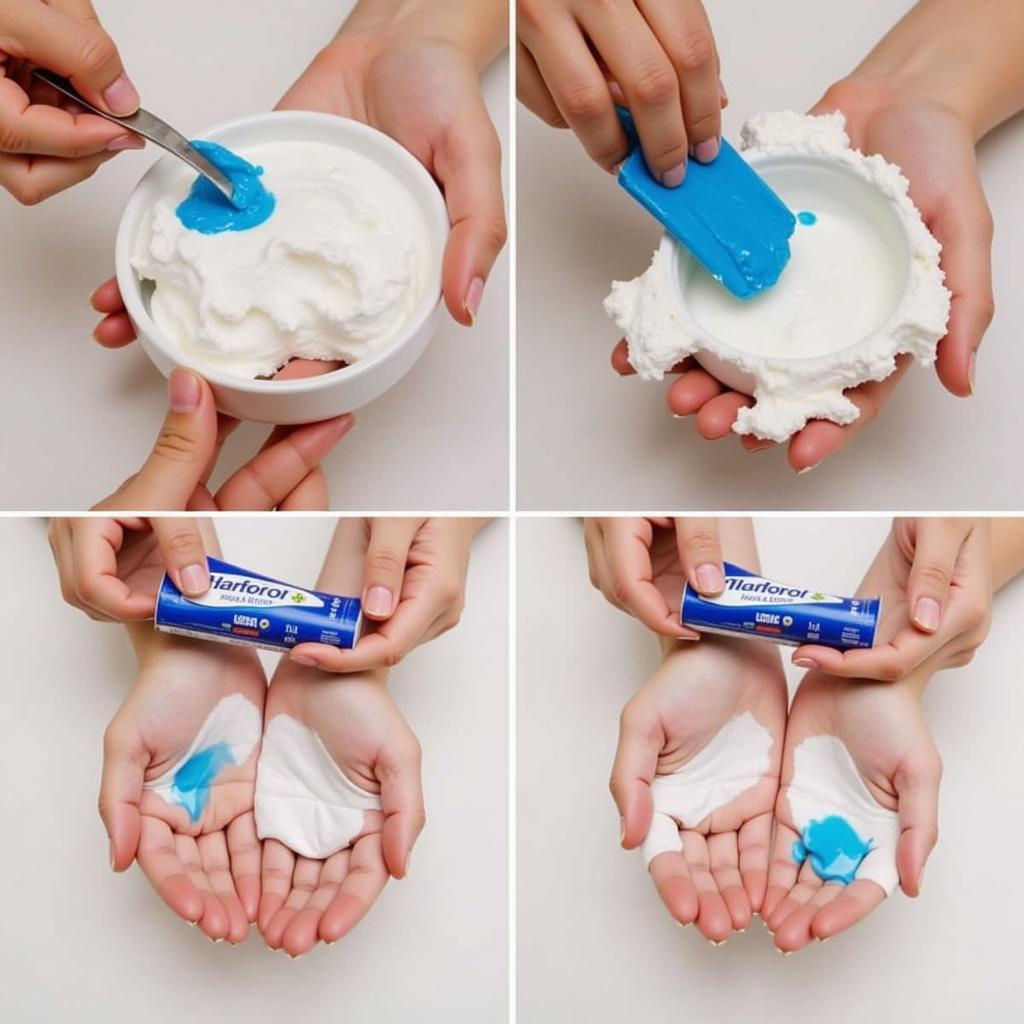 Removing Food Coloring with Toothpaste