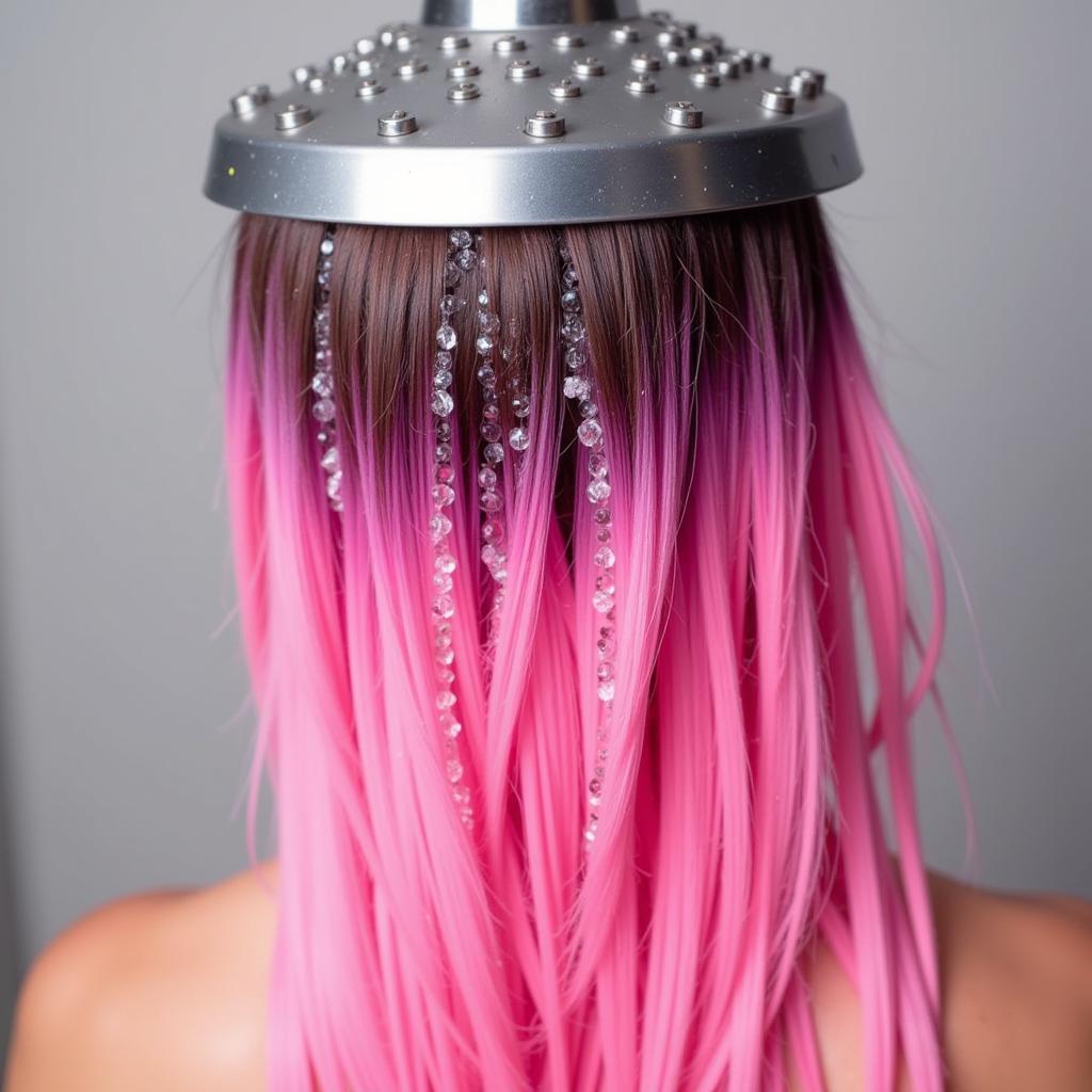 Rinsing Out Semi-Permanent Hair Dye with Cool Water