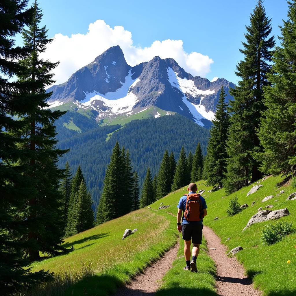 Hiking trail in Rocky Mountain National Park