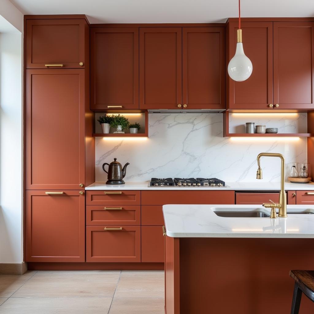 Rust and Gold Kitchen Design Inspiration