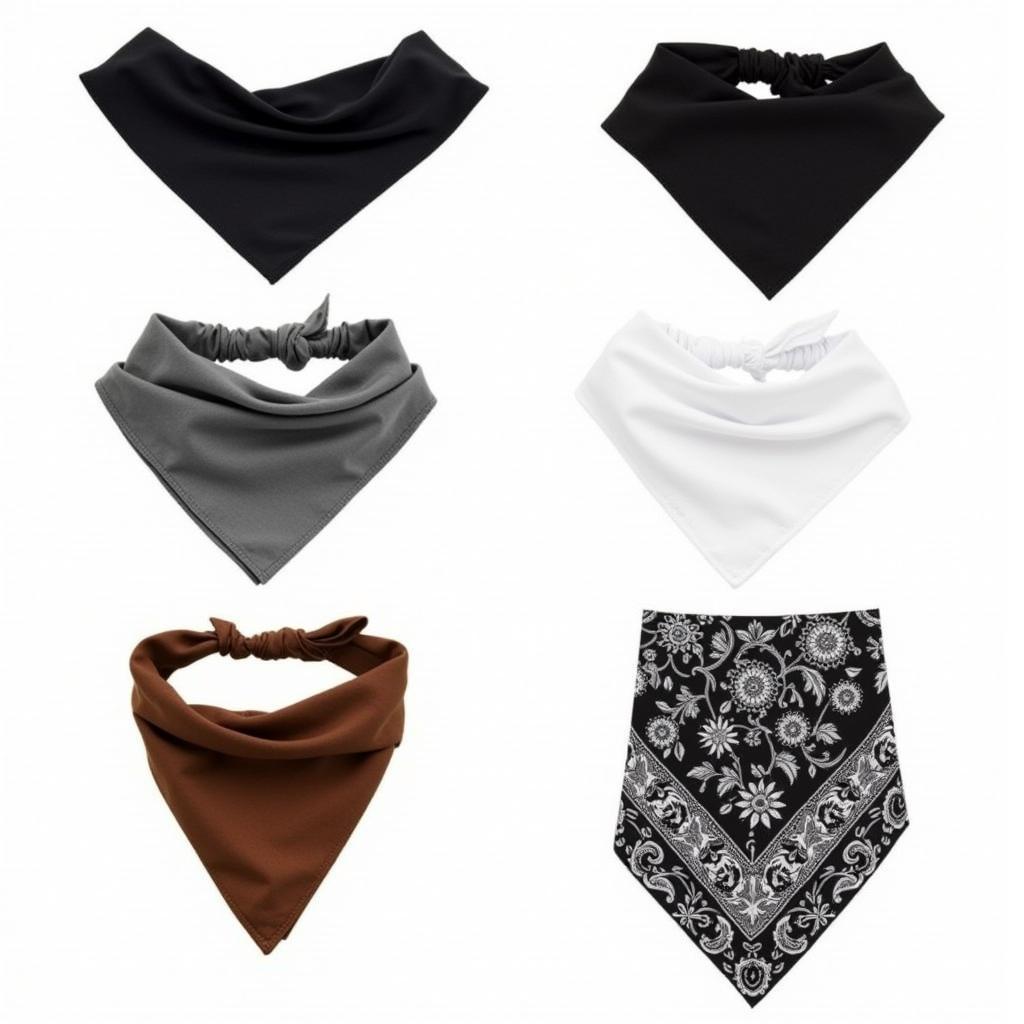 Safe Bandana Colors: Black, White, Gray, and Paisley Bandanas