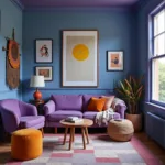 Sagittarius Inspired Room Decor with Blue and Purple