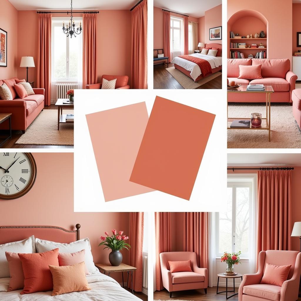 Salmon Color in Home Decor