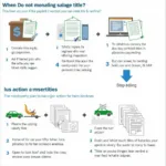 Salvage Title Process Illustration