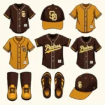 San Diego Padres Brown and Gold Uniforms